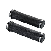 Sram Dh Silicone Locking Grips Black With Double Clamps & End Plugs Grips